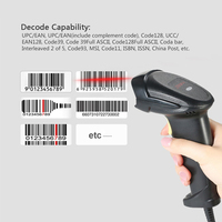 YHD-8200LB Lecteur de codes à barres laser sans fil Bluetooth 3 en 1 Lector De Cdigo De Barras Scanner de codes à barres 1D pour supermarché hôpital