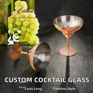 Copa de Martini Reutilizable de Acero Inoxidable de 12 oz, Diseño Clásico, para Bar, Hogar, Bodas, Fiestas, Vino, Margarita - Product Image 2