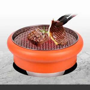 Kommerzielle BBQ Restaurant Grillmaschine halb eingebautes yakiniku ohne Smokey Hot Pot Grillgerät japanische Elektrogrills