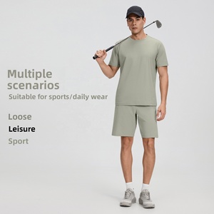 Yierlian Sports New <strong>Men's</strong> Sporty Solid Drawstring <strong>Cargo</strong> Shorts Polyester Summer Casual Fitness Running - Product Image 3