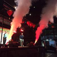 Afficher une image plus grande Machine à jet de CO2 LED professionnelle et colorée DMX DJ pour spectacles et événements sur scène