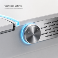 WC intelligent moderne à poser au sol avec télécommande, siège de bidet intelligent en céramique, chauffage du siège, cuvette ronde, WC intelligent