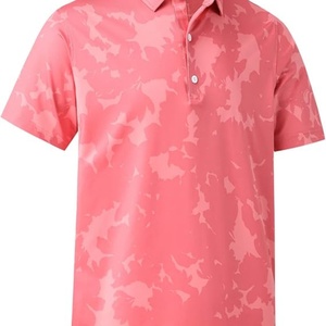 Camiseta Deportiva Urbana de Moda, Tejida, Transpirable, de Manga Corta, Camiseta de Golf de Secado Rápido, Informal, Estampada para Hombre - Product Image 6