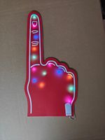 Doigt en mousse lumineux LED personnalisé pour les fêtes et le soutien sportif