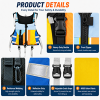 Gilet de sauvetage commercial pour rafting en eaux vives 120-150N, en Oxford 600D, pour adultes et jeunes, PFD pour kayak et sauvetage aquatique