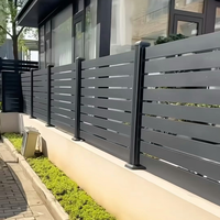 Panneau de clôture de jardin en aluminium de 4 pieds, design moderne, en métal
