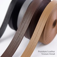 Ruban en similicuir PU personnalisé en gros pour vêtements, sacs à main et accessoires de couture DIY
