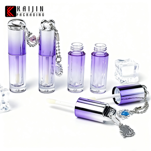 2,5ml Luxuriöse Silber-Lila Farbverlauf Kunststoff Lipgloss-<span class=keywords><strong>Tube</strong></span> Leer Anpassbar Lipgloss-Flasche Kosmetik-Verpackungsmaterialien - Product Image 3