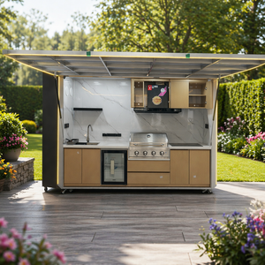 Soluzione Personalizzata Chiavi in Mano: Cucina Modulare da Esterno Resistente alle Intemperie con Finitura Bianca e Lavello per Giardini Luminosi - Product Image 3