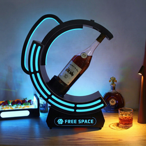 Custom Rechargeable Metal LED Luminous Champagne Holder Liquor VIP Bottle Led Lights Serving Display Rack Glorifier - Product Image 1