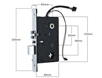 Serrure de porte d'hôtel RF avec codeur de carte et système de logiciel gratuit pour l'ouverture de la carte de programme