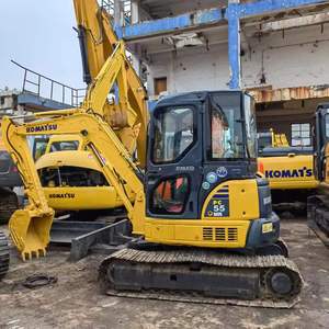Miniexcavadora Usada Komatsu PC55MR-2 de 5 Toneladas, Excavadora Pequeña de Cola Corta, Maquinaria de Construcción de Segunda Mano - Product Image 2