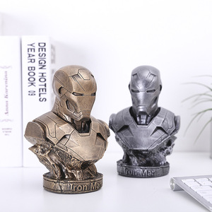 Busto di Iron Man MK46 Avengers GK in Resina all'Ingrosso, Statua dal Film Anime per Decorazione Domestica, Action Figure di Iron Man e Spider-Man - Product Image 2