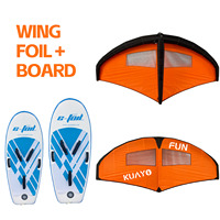 Ensemble de 3 équipements de sports nautiques populaires : Planche de surf gonflable, Wing Foil, Hydrofoil, Kitesurf, Wingfoil, Windsurf, Ensemble de jeux aquatiques à vendre
