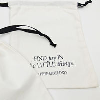 Sac cadeau en coton biologique à cordon, faible MOQ, avec logo personnalisé, pochette en toile imprimée sérigraphiée, pour bijoux, recyclable