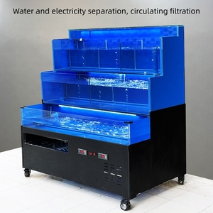 Acquario a 3 livelli Ruibit per frutti di mare vivi di grado marino: Acquario in acciaio inossidabile anticorrosione con refrigeratore di precisione per mercato ittico - Product Image 3