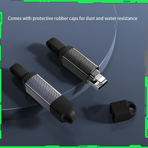 4-in-1แม่เหล็ก PD 60W ชาร์จเร็วพวงกุญแจสายข้อมูลสังกะสีอัลลอย USB C 0.15m สายแจ็ค Type C - Product Image 3