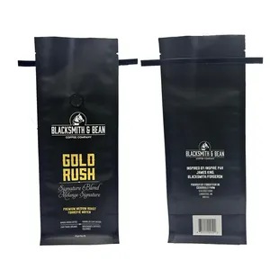 중국 직접 공장 무료 디자인 무료 샘플 커피 가루 플랫 바닥 파우치 알루미늄 호일 커피 빈 가방