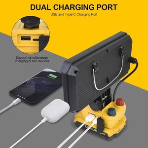Fournisseur chinois de <span class=keywords><strong>lampe</strong></span> de travail sans fil à LED 40W avec batterie et port de charge USB Type-C pour <span class=keywords><strong>Makita</strong></span> 18v - Product Image 5