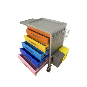 รถเข็นอเนกประสงค์สำหรับการรักษาสีผิวหนัง ขนาด 750x475x930 มม. พร้อมล้อ สำหรับใช้ในโรงพยาบาล - Product Image 3