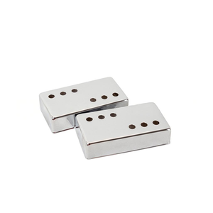 楽器アクセサリー、クロームギターピックアップカバー（3つのオフセット穴付き）、50/52mm、カスタマイズ可能なギターケースアクセサリー - Product Image 2