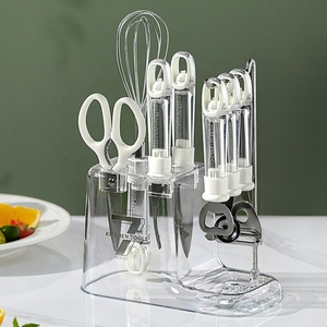 Set Peralatan Makanan dari Baja Anti Karat, Alat Pembersih Makanan, Peralatan Dapur Tahan Lama, Set Perlengkapan Dapur, Gagang Anti Selip - Product Image 1