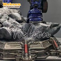 Sıcak Fırsat Büyük Boy Dış Mekan Dekorasyonu Metal Cam Elyaf Robot Bumble Bee Heykeli Transformer Aksiyon Figürü Satılık