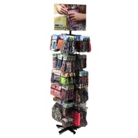 Best-seller Présentoir de chaussettes commercial au sol en métal pour magasins de détail