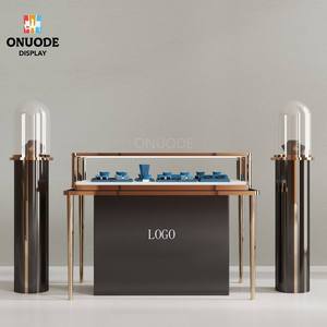 Kiosco de Joyería de Lujo Moderno Personalizado con Diseño Interior de Acrílico y Vidrio Templado, Muebles para Exhibición en Tiendas - Product Image 2