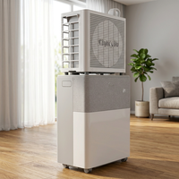 Aire Acondicionado Portátil Split Midea de 12000 BTU con Frecuencia Variable, Refrigeración y Calefacción, Control Remoto y Soporte para Aplicaciones