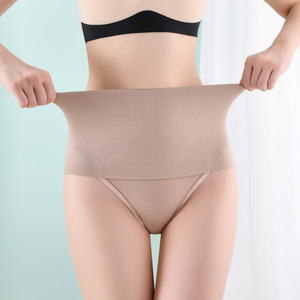 Tanga moldeadora de faja ceñida de cintura alta de talla grande para mujer, bragas ecológicas con Control de barriga, moldeador de cuerpo más delgado - Product Image 6