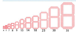 Insegna LED Grande per Prezzi Carburante da Esterno con Telecomando 88.88 Segnaletica Digitale LED per Stazioni di Servizio - Product Image 3