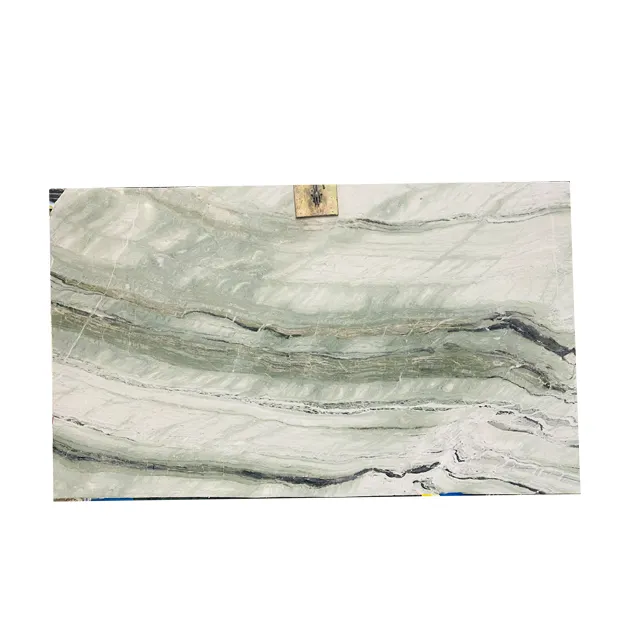 Miracle natural stone big slab Dreaming green marble per la decorazione d'interni