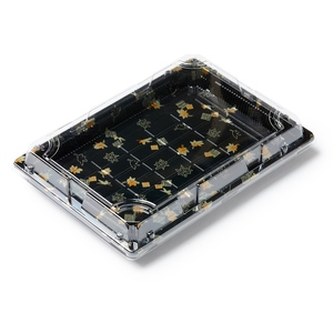 S7 Tái Sử Dụng PP PET Vòng Sushi Takeaway Container Nhựa Thực Phẩm Bao Bì Hiển Thị Tray Với Nắp Bán Buôn Nhà Sản Xuất Nhà Cung Cấp - Product Image 1