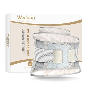 Flexible Spandex &amp; Nylon <strong>Back</strong> <strong>Brace</strong> Breathable Waist Lumbar Support Belt for <strong>Herniated</strong> <strong>Disc</strong> Scoliosis Velvet Version - Product Image 5