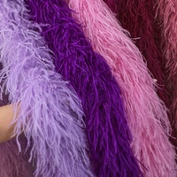 Groothandel Moyang 5-laags lange struisvogelveren sjaal omslagdoek voor dames feest/bruiloft decoratie multicolor op maat