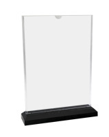 Menu publicité support d'affichage support A4 A5 en forme de T transparent support de signe de table présentoir pour restaurant Bar