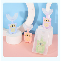 Brosse à dents en forme de U manuelle en silicone pour bébé Koala