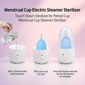 <span class=keywords><strong>Esterilizador</strong></span> <span class=keywords><strong>Eléctrico</strong></span> de Copas Menstruales con Botón, Limpiador de Discos Menstruales, Vaporizador de Alta Temperatura para Copas Menstruales, Fabricante - Product Image 4