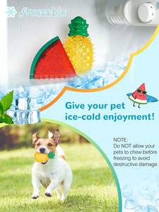 Watermelon and Pineapple Shape <b>Dog</b> Frozen Teether Cooling Chew <b>Toys</b> Freezable Teething <b>Toy</b> Freeze <b>Interactive</b> <b>Toys</b> - Product Image 5