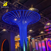 Lampe colonne LED moderne en forme de champignon, effet néon créatif, lampe décorative pour restaurant, bar, espace commercial