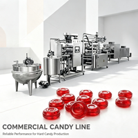 Ligne de production automatique de bonbons durs ou mous, ensemble complet de machines de formage de bonbons pour usine de confiserie