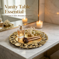 Assiette de présentation décorative en plastique de 13 pouces, style rétro européen, bord irrégulier, pour mariage et fête