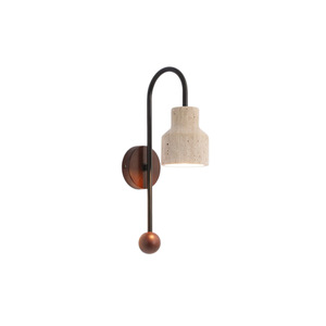 Lámpara de pared de piedra Huangdong minimalista moderna, control de interruptor Led E27 para dormitorio, sala de estar, pasillo, escalera - Product Image 4