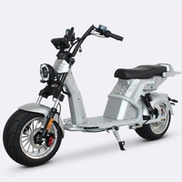 Scooter électrique puissant 2000W 60V avec moteur sans balais, capacité de charge de 200 kg, pneus larges de 12 pouces, Halley Citycoco pour adultes