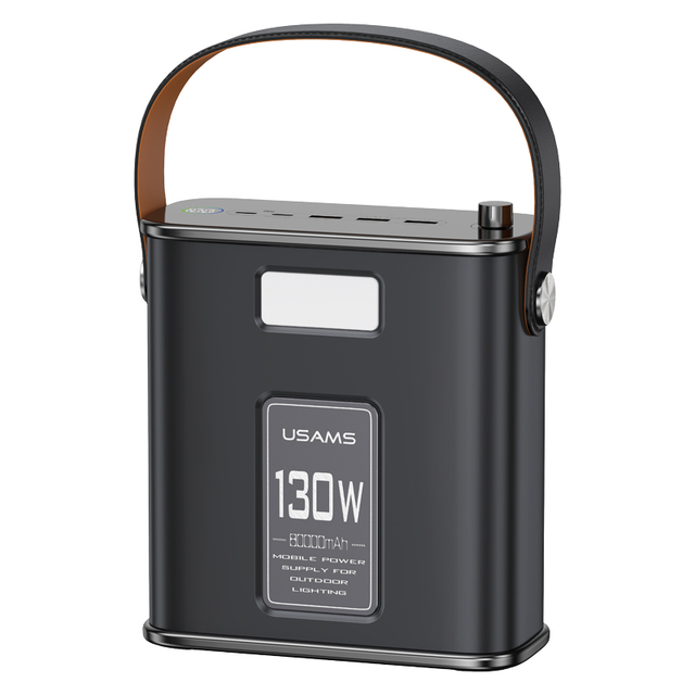 2023 USAMS-ST Outdoor Power Banks Traveling Super Large Capacity 80000mAh Portable Fast Charging Kit 130W 2C+3A Power Station
