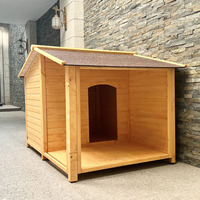 Premium weerbestendig, milieuvriendelijk houten hondenhuis voor buiten, duurzame schuilplaats voor honden, geschikt voor Golden Retrievers en grote rassen