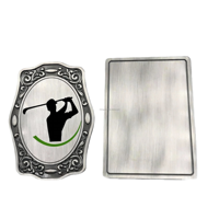 Boucle de ceinture automatique rectangulaire en alliage de zinc électroplaqué, finition mate anti-rayures, impression typographique, tendance, Fête des Pères
