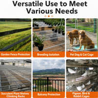 Panneaux de grillage soudé en fer galvanisé pour élevage d'animaux, cages pour lapins, poulets, chiens, construction durable et écologique, clôture d'isolement