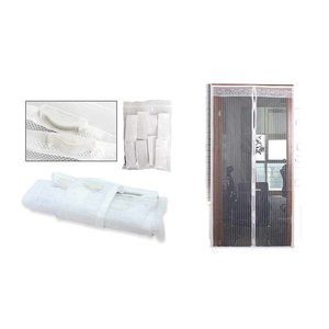 * Presa * zanzariera magnetica bianca porta/tenda finestra con Velcro adesivo dimensioni 120x230cm-casa e giardino/ - Product Image 5
